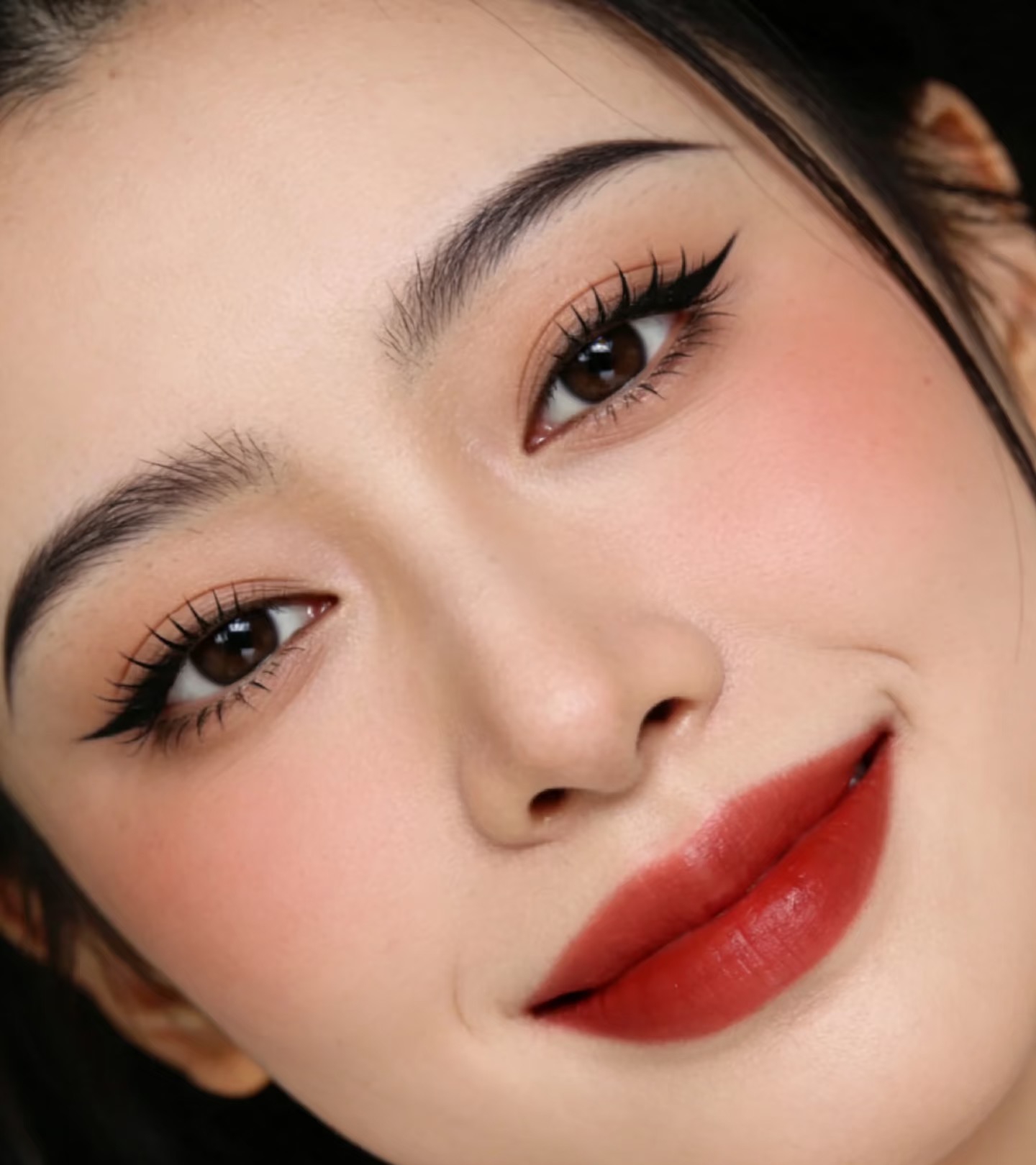 中式美人化妆教程-圆脸超适合